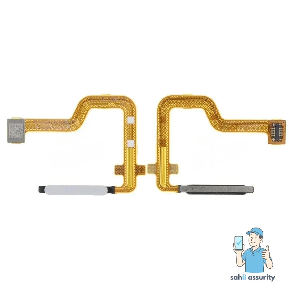 Fingerprint Sensor with Flex Cable for Motorola Moto G32 Silver